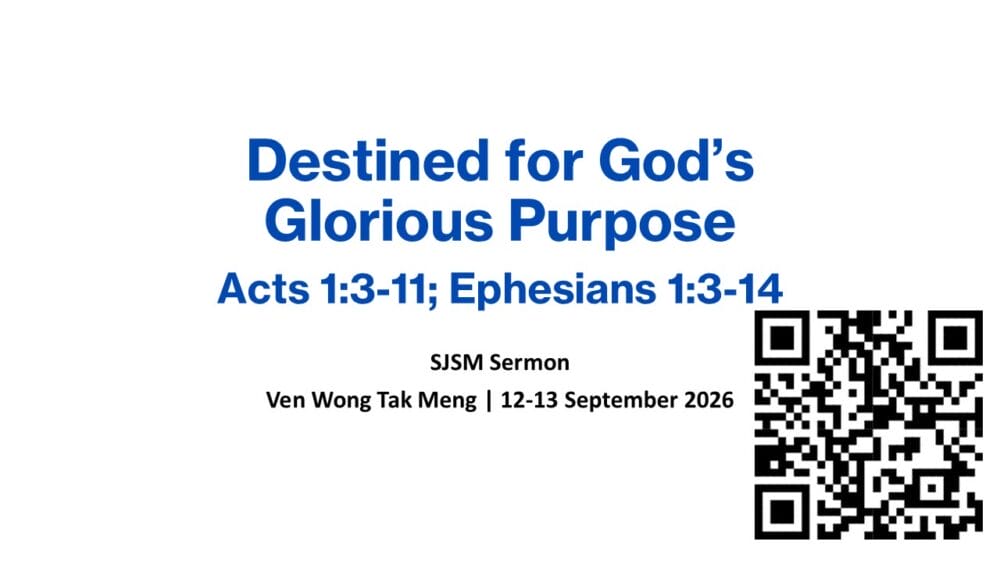 Destined for God’s Glorious Purpose Image